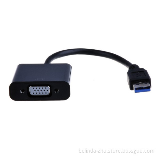 USB to VGA Converter Male to VGA Female Graphic Card Adapter